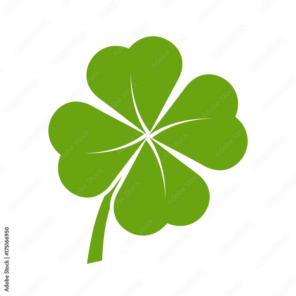 Simple Clover with four leaves Simple Clover with four leaves