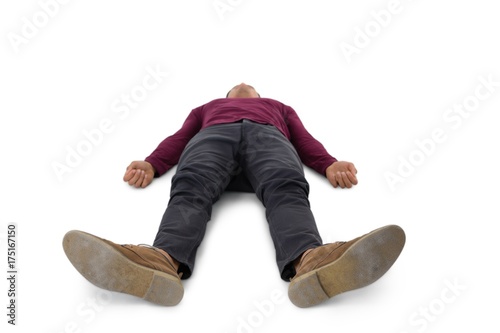 Fotografie Full length of man lying down