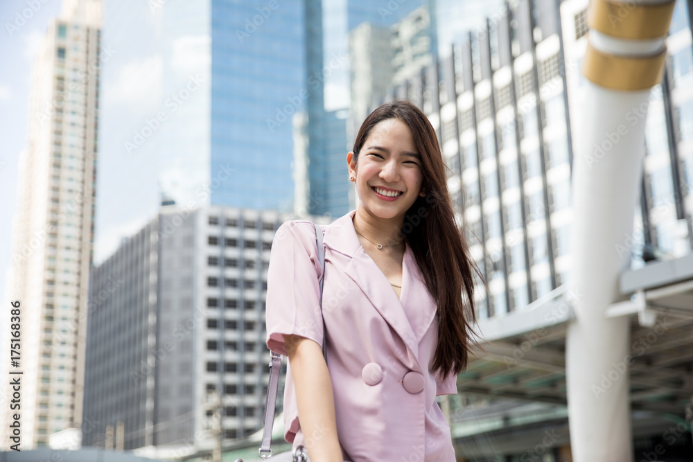 Young asian businesswoman outdoors Young asian businesswoman outdoors