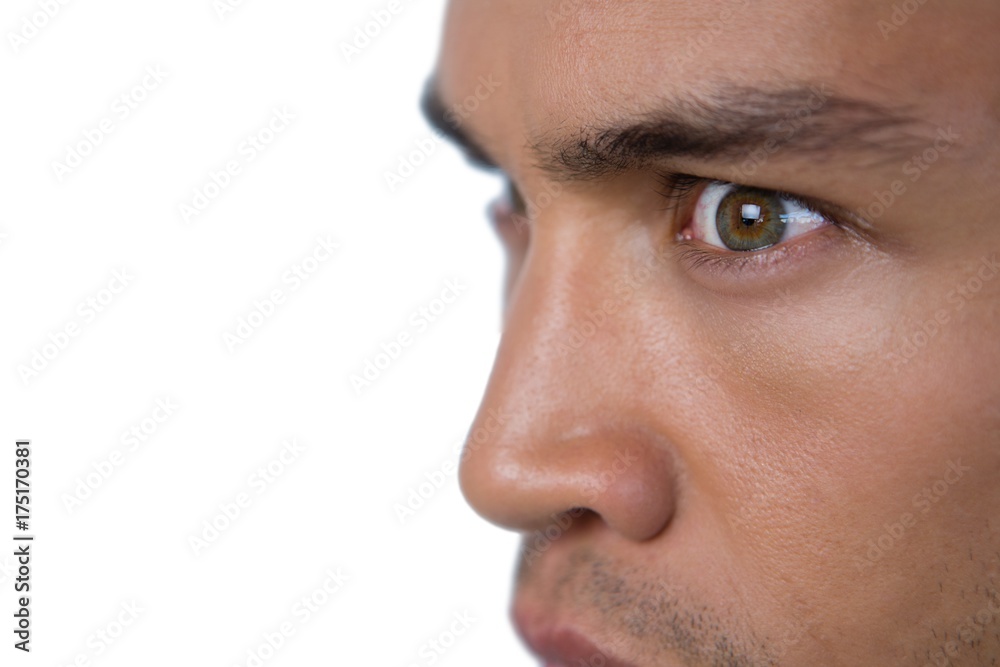 Obraz premium Close up of angry businessman looking away