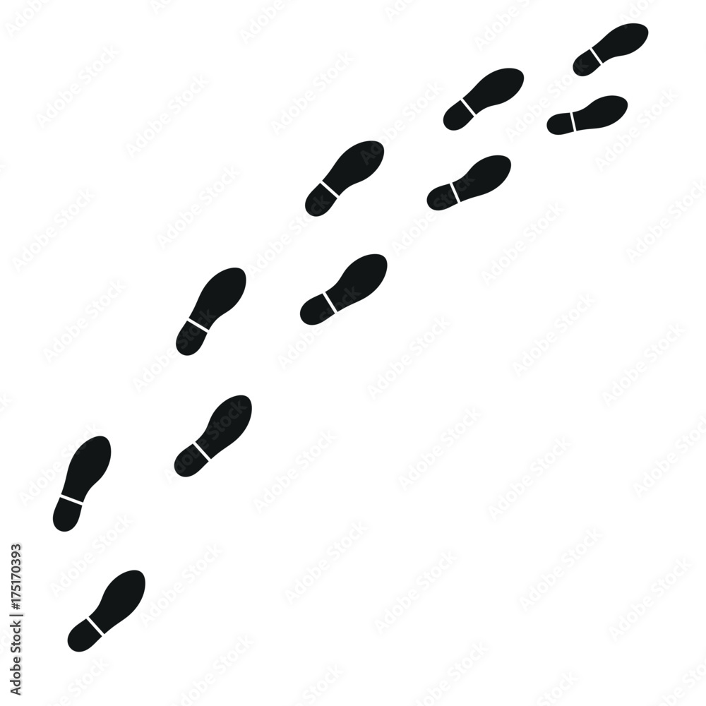 traces of a man on a white background traces of a man on a white background