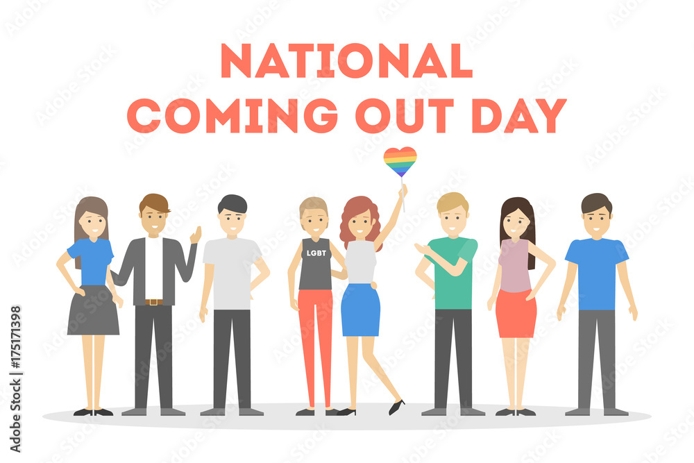 National coming out day. National coming out day.