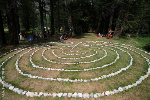 labyrinth of stones