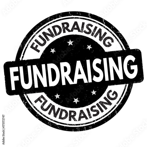 Fundraising grunge rubber stamp
