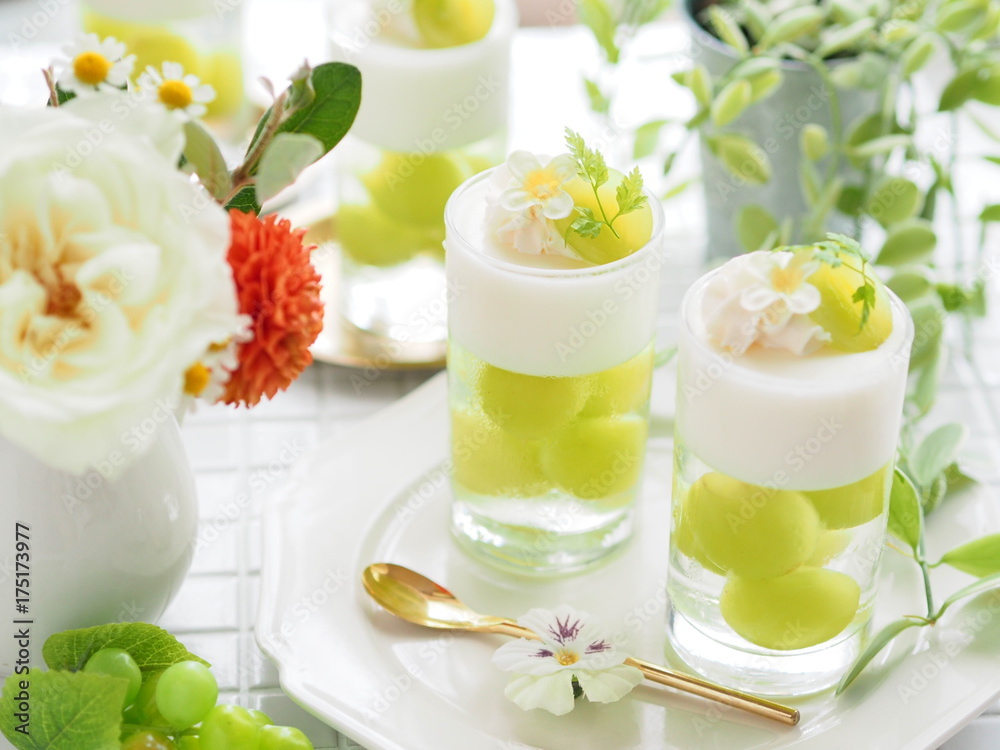 マスカットのオシャレなゼリー