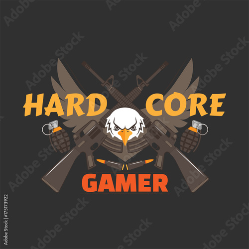 Hard Gamer Logo Free Download - Omair