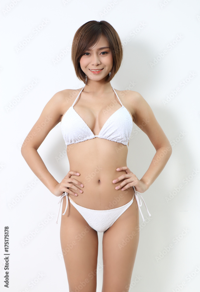 white bikini woman white bikini woman