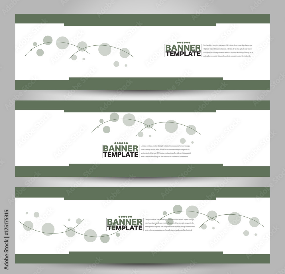 Banner template. Abstract background for design, business, education, advertisement. Green color. Vector illustration. Banner template. Abstract background for design, business, education, advertisement. Green color. Vector illustration.