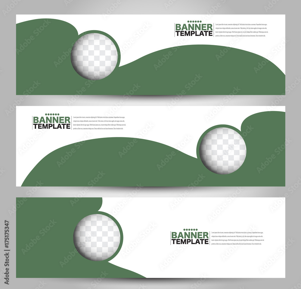 Banner template. Abstract background for design, business, education, advertisement. Green color. Vector illustration. Banner template. Abstract background for design, business, education, advertisement. Green color. Vector illustration.