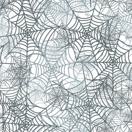 Spider web network, seamless background. Webs seamless pattern