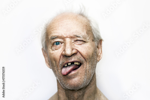 a defiant old man photo