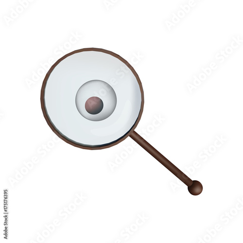 The image of a zygote under a magnifying glass.