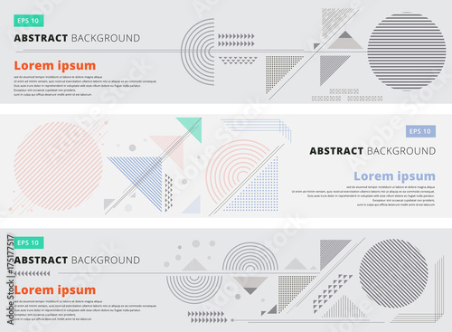 Abstract geometric composition forms modern background with decorative triangles and patterns backdrop vector illustration for print, ad, magazine, banner