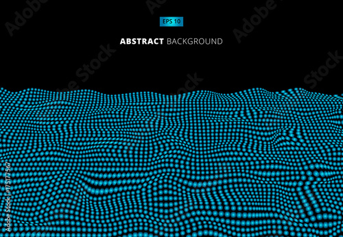 Abstract technology blue do...
