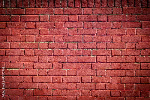 Red brickwork  background  texture 
