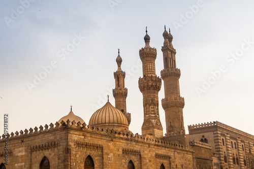 The Mosque of al-Azhar in Cairo, Egypt. photo