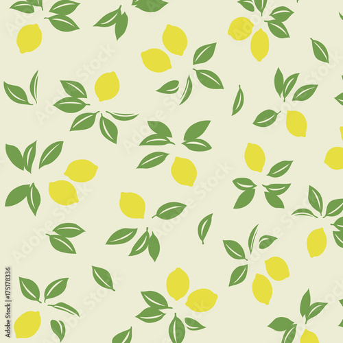 Japanese spring lemon pattern