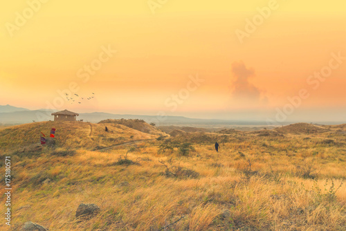 A landscape in Maasai village in Momello,Arusha,Tanzania