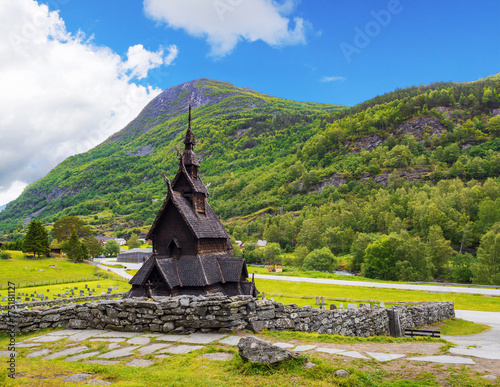 Fototapeta Naklejka Na Ścianę i Meble -  Borgund Stave Church, Norway