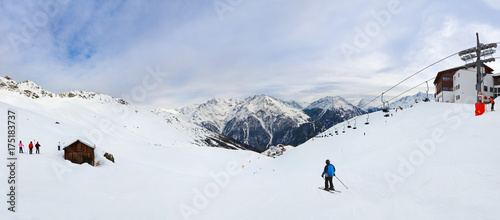 Mountain ski resort Solden Austria