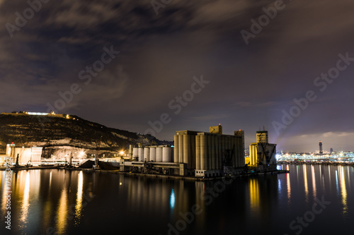 view of Barcelona by night from Fascinosa cruise