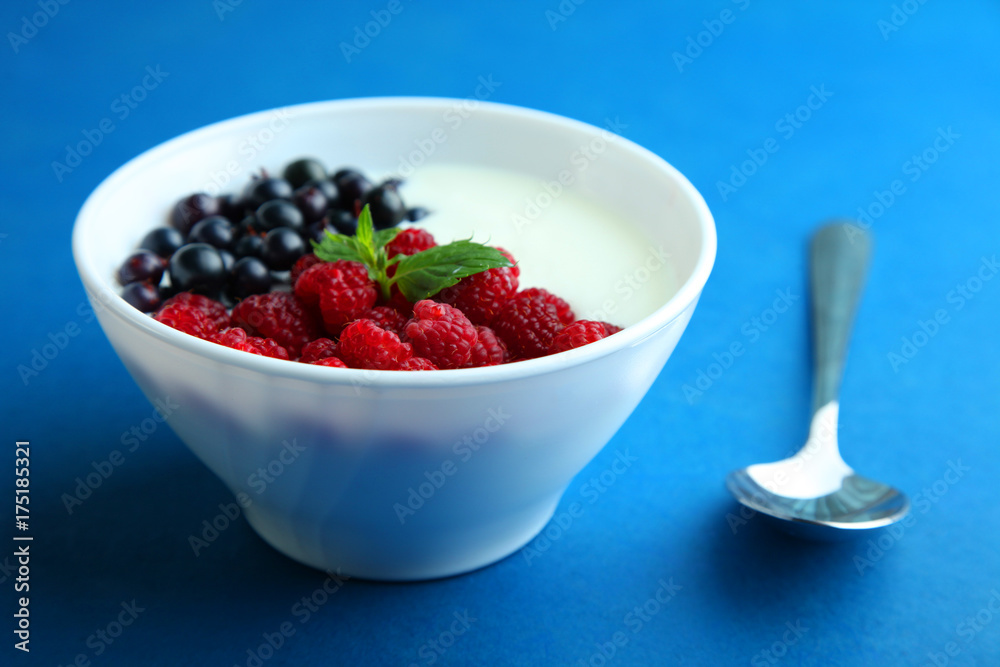 Yogurt with berries Yogurt with berries