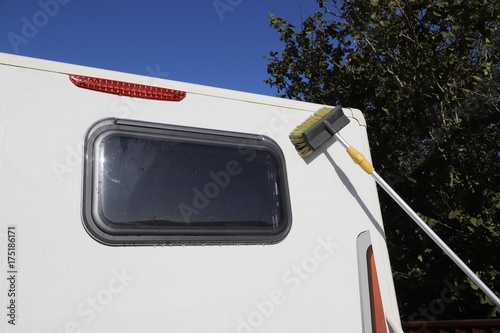 Washing a Caravan