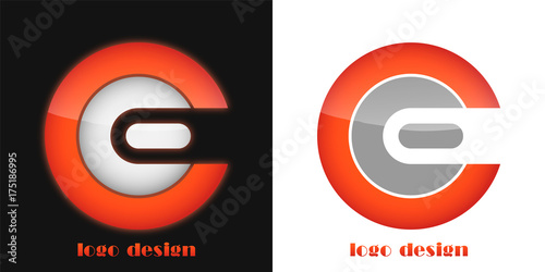 logo design letter c e