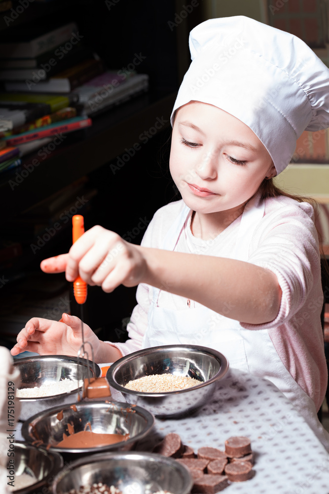 Little chef prepare chocolates Little chef prepare chocolates