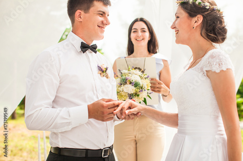 Принти на полотні The wedding ceremony