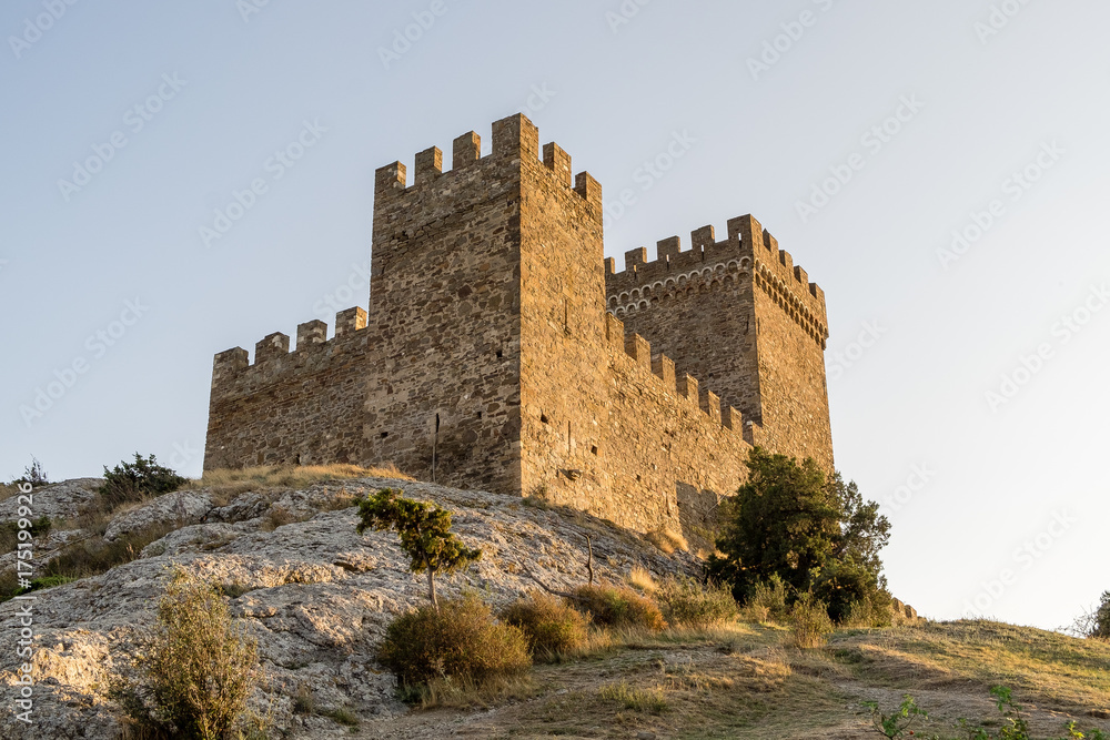 Genoese fortress in the city of Sudak