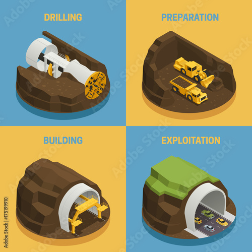 Tunnel Construction 2x2 Set