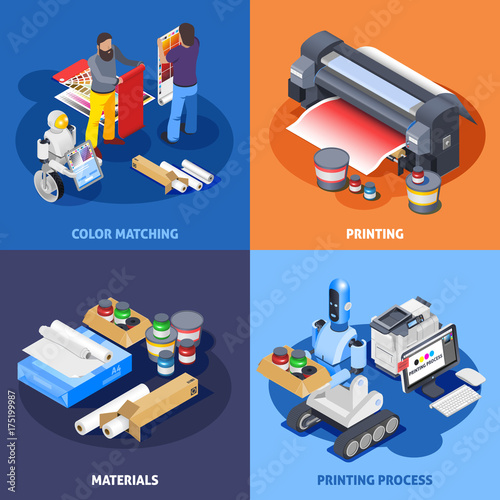 Color Printing Design Concept