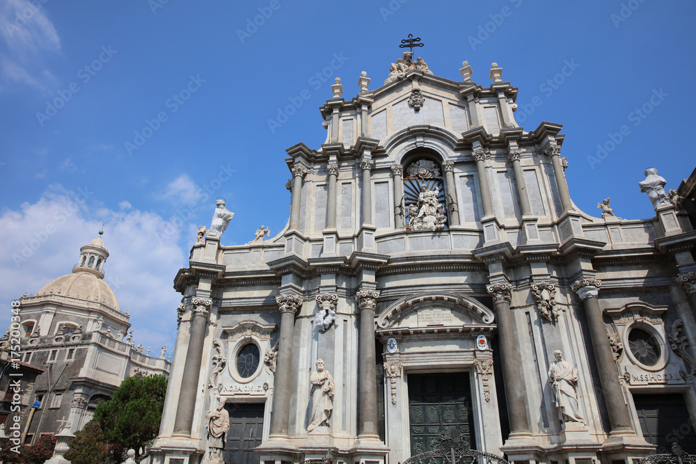 Fototapeta premium Cathedral of Santa Agatha in Catania. Sicily