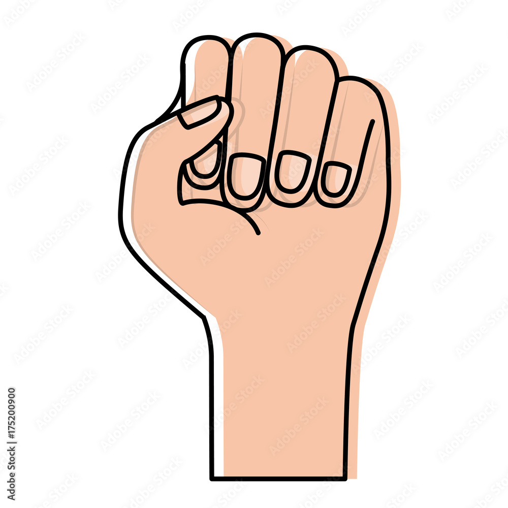 hand fist icon watercolor silhouette hand fist icon watercolor silhouette