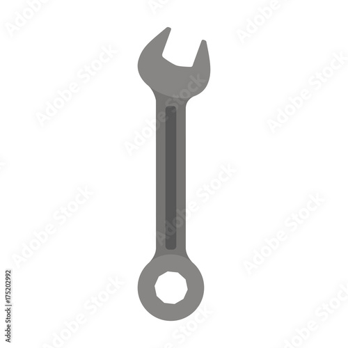 spanner flat icon colorful silhouette