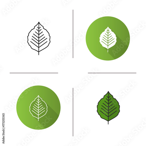 Poplar leaf icon