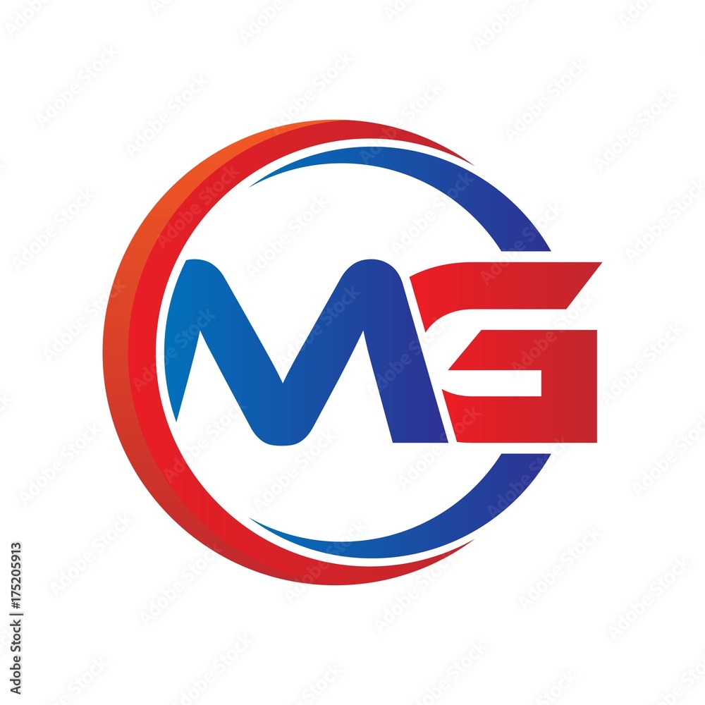 MG logo. MG design. Blue and red MG letter. MG letter logo design. Initial  letter MG linked circle uppercase monogram logo. 11311387 Vector Art at  Vecteezy