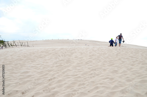 Sand dunes in the Slowinski National Park in Poland