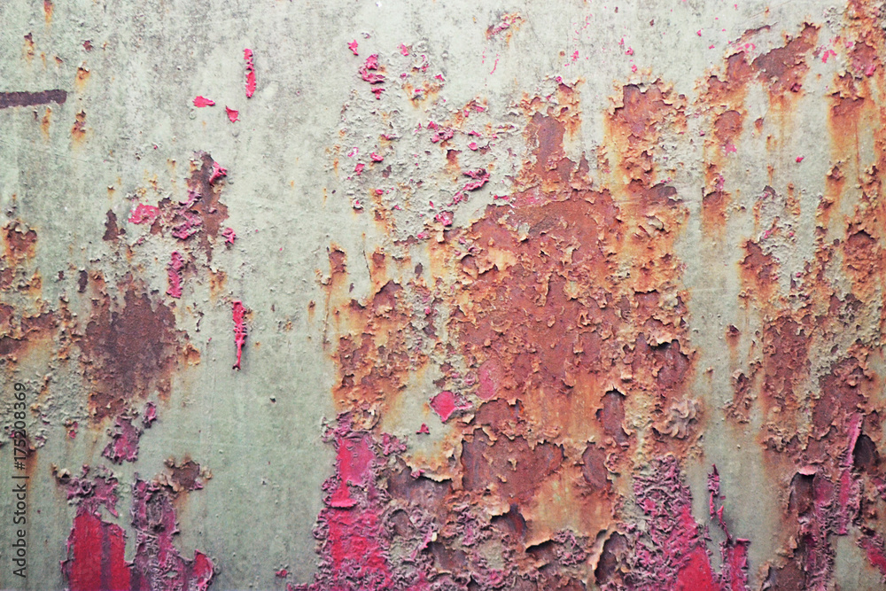 Fototapeta premium Background Texture - Rusty Dented Wall