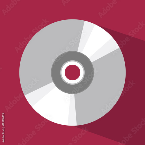 CD flat icon illustration