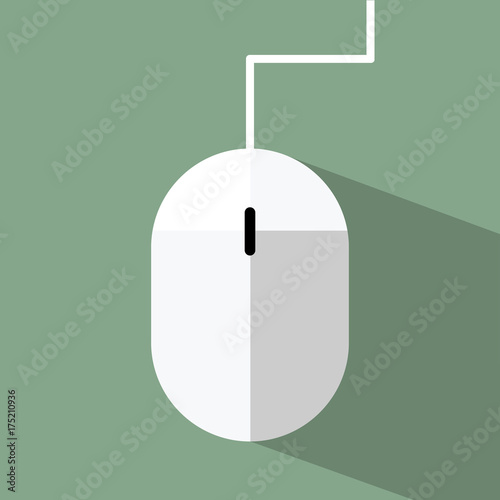 Computermaus flat icon illustration