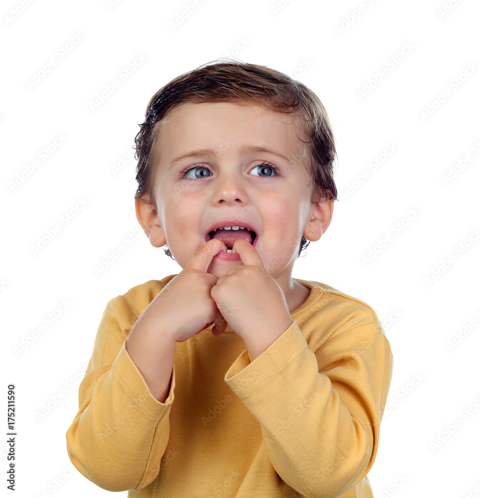 Adorable small child two years old Adorable small child two years old