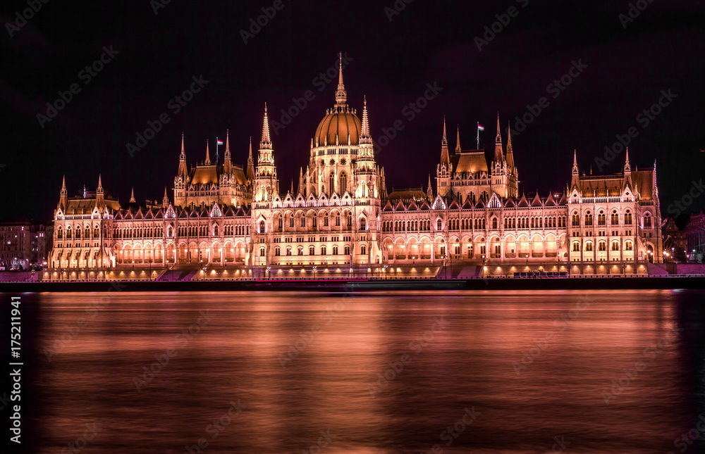 Hungarian Parliament In night- Budapest