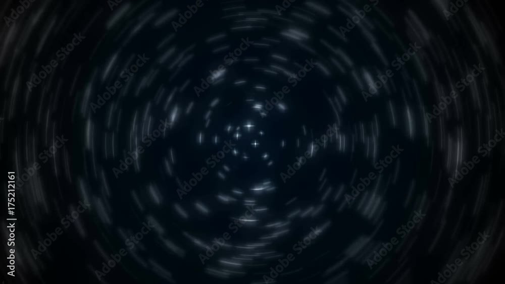 Abstract background with radial blur stars. 3d rendering. Seamless loop