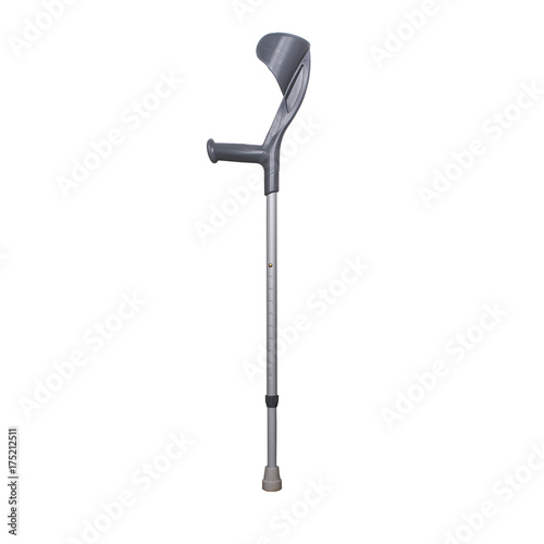 elbow crutch for broken leg photo