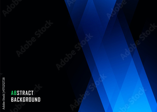 Blue geometric technological background. Template brochure and layout design