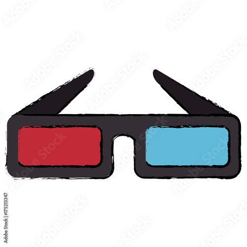 3d glasses cinema icon