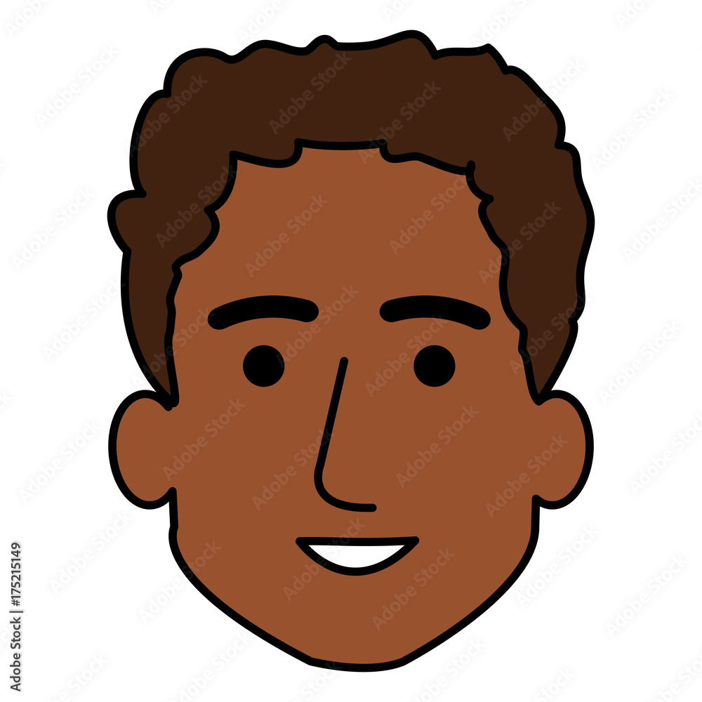 young black man head avatar character young black man head avatar character