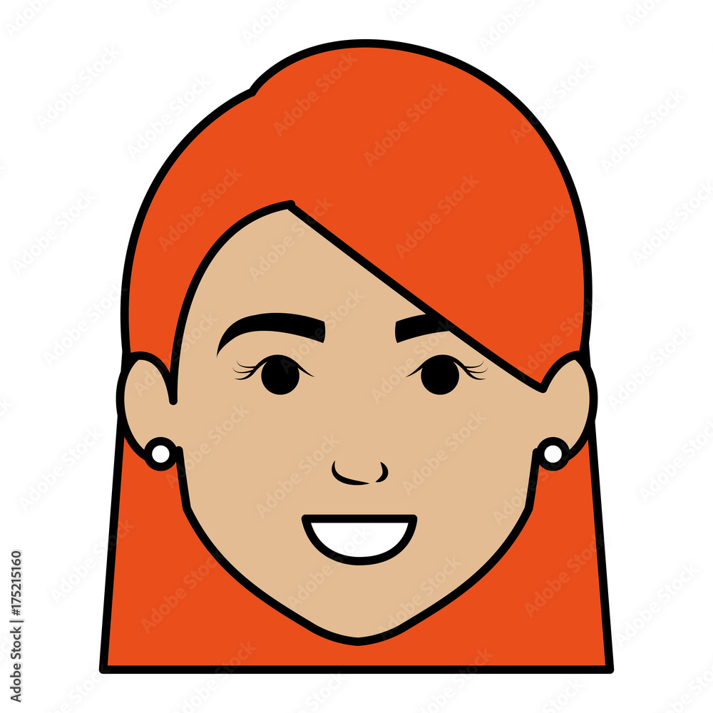 beautiful woman head avatar character beautiful woman head avatar character